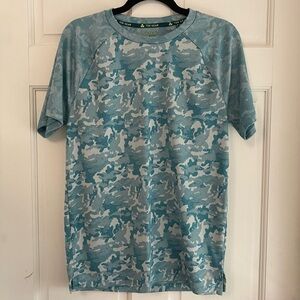 Tek‎ Gear Men’s Blue-green Polyester Workout T-Shirt - Size Small S